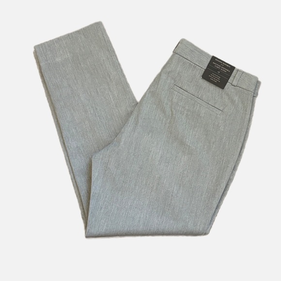 Banana Republic Sloan Curvy Fit Heather Grey Trouser Dress Pants Women’s 12 NWT - Picture 9 of 10